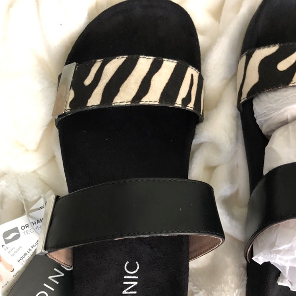 Vionic Shoes - VIONIC GoWalk 4 Slide Real Calf Hair Sandals NWT